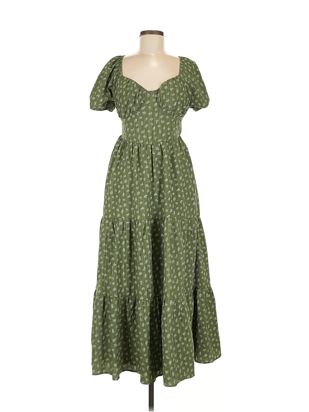 American Eagle Floral Corset Midi Dress